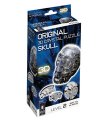 3D Crystal Puzzle - Skull: 48 Pcs Black