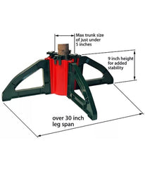 Christmas Tree Stand with Clamping System For Real Live Trees Up To 10'