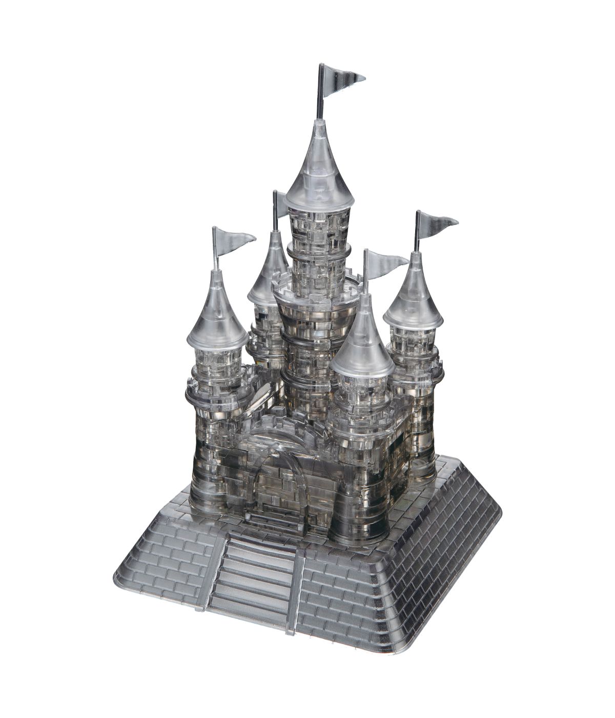  3D Crystal Puzzle - Castle : 104 Pcs Black - Black - Bonton