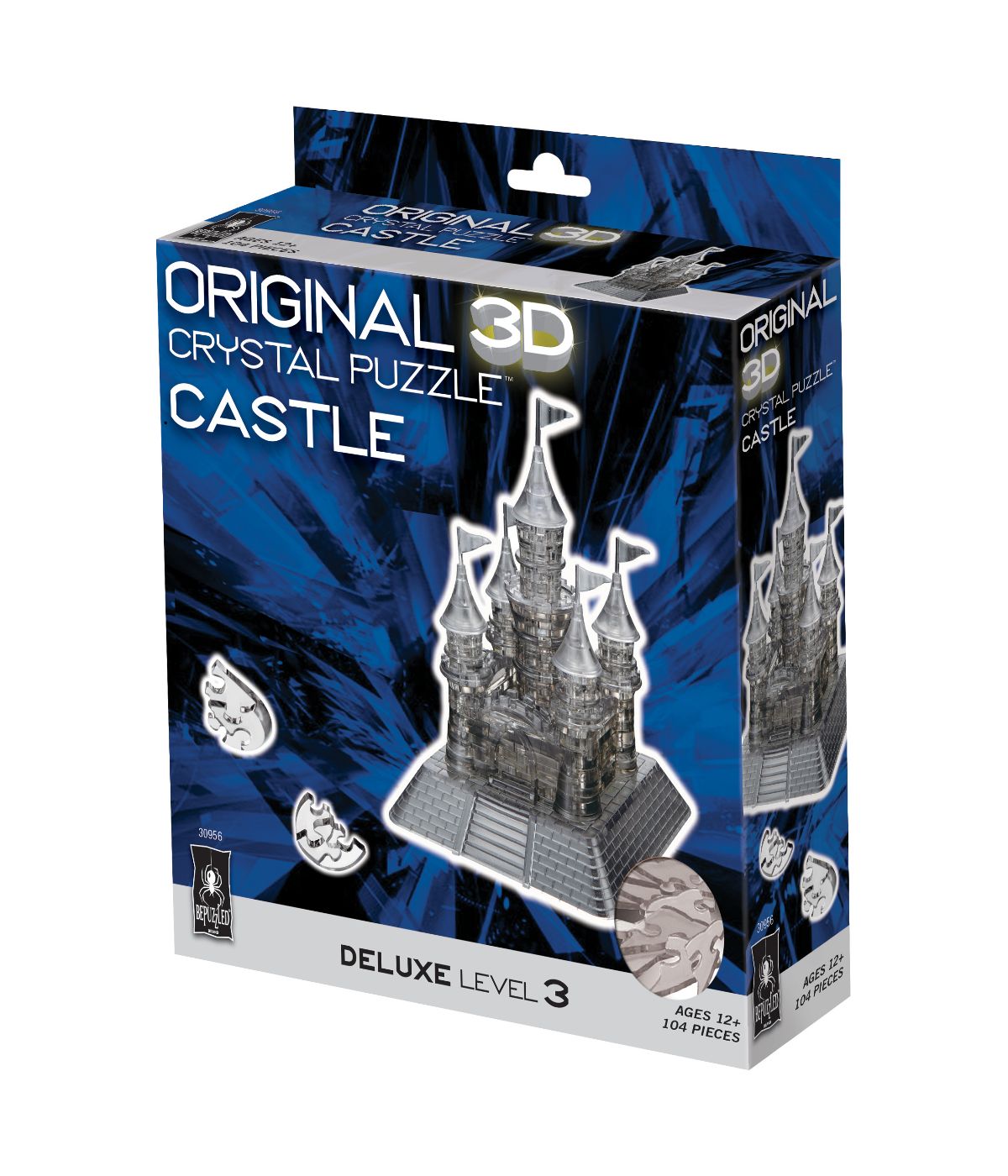  3D Crystal Puzzle - Castle : 104 Pcs Black - Black - Bonton