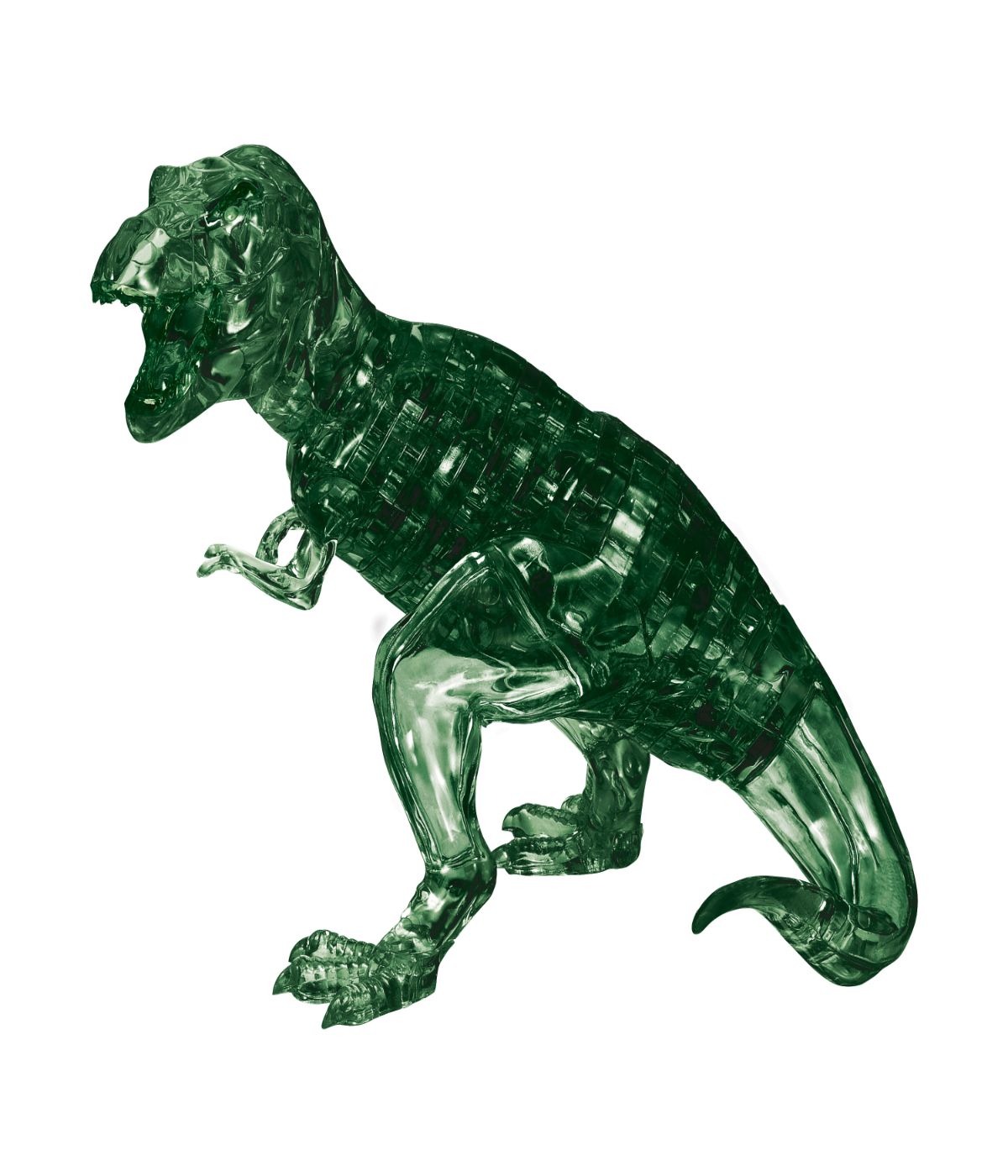  3D Crystal Puzzle - T-Rex: 49 Pcs Green - Green - Bonton