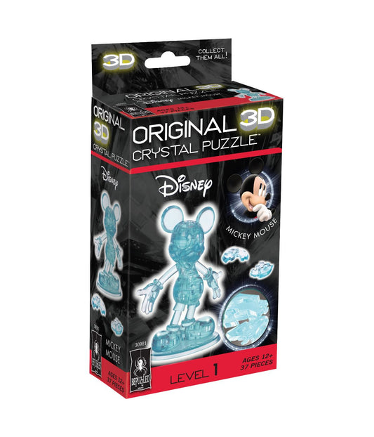 3D Crystal Puzzle - Disney Mickey Mouse: 37 Pcs Blue