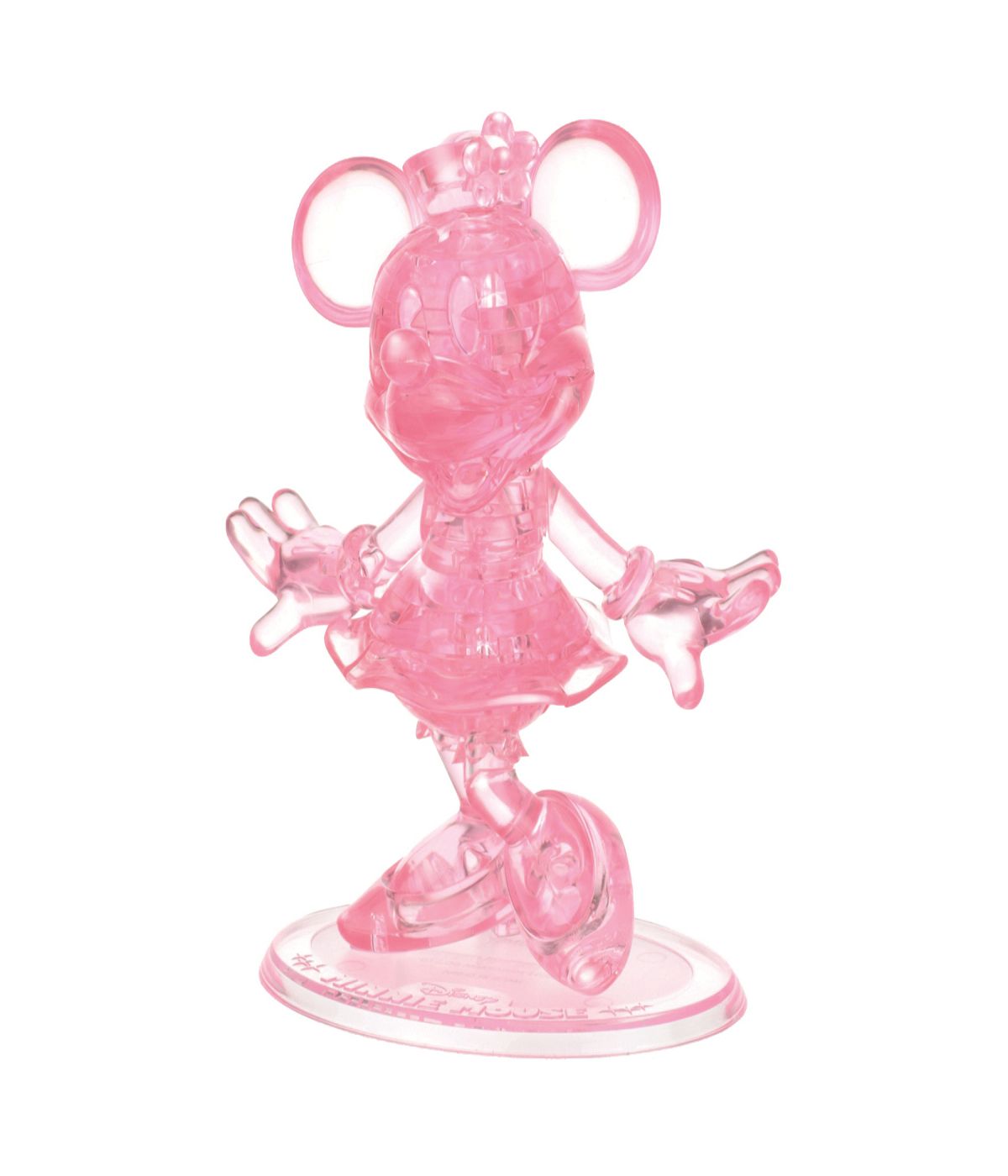  3D Crystal Puzzle - Disney Minnie Mouse: 39 Pcs Pink - Pink - Bonton