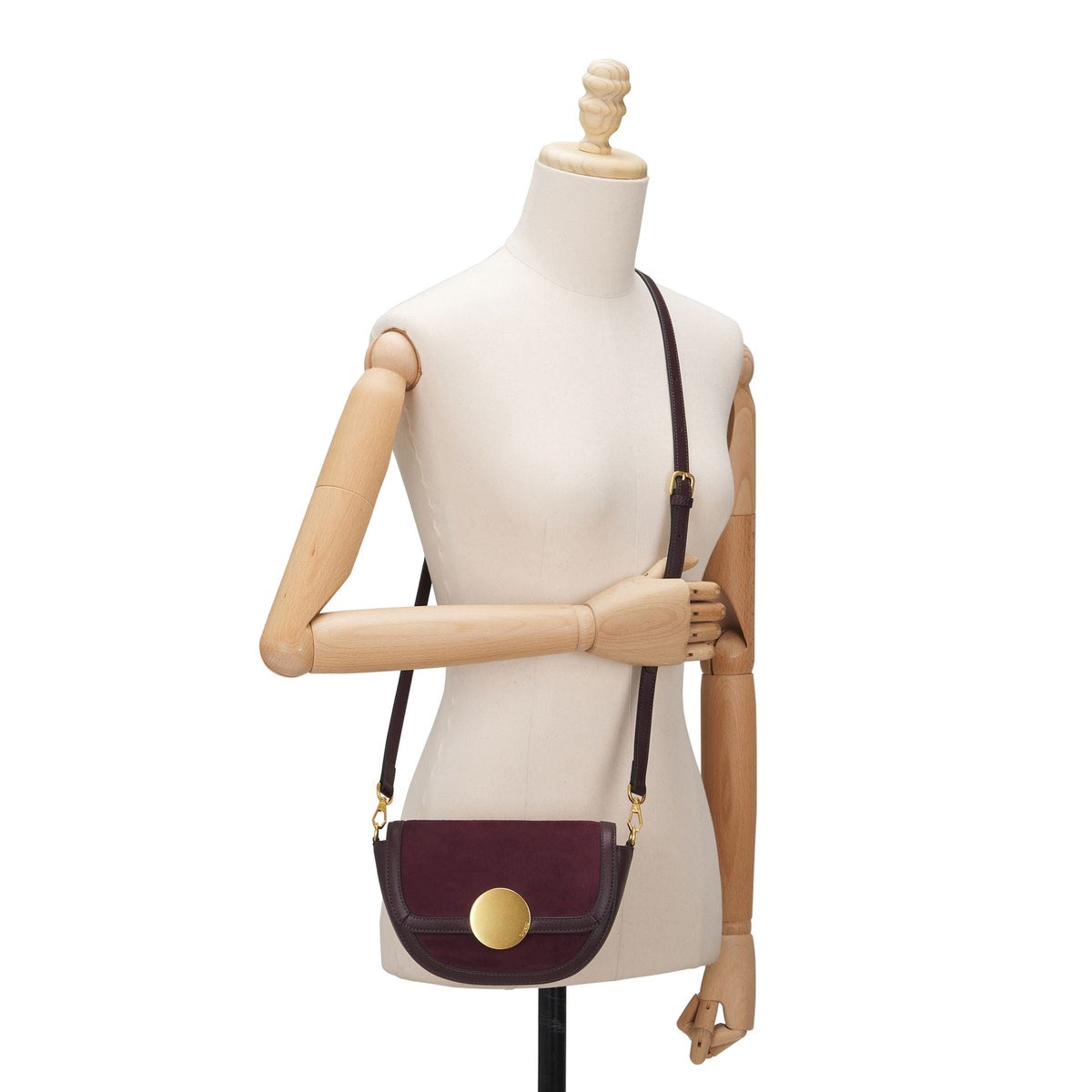  Oryany Lottie Suede  - Small Crossbody - Bordo - Bonton