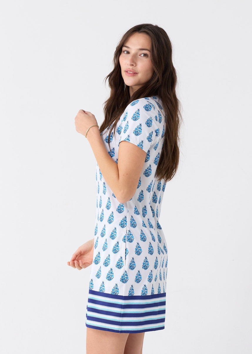  Cabana Life Delray Short Sleeve Shift Dress - XS - Bonton