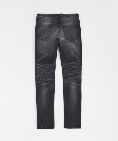 Skinny Rip and Repair Denim Jeans - Black