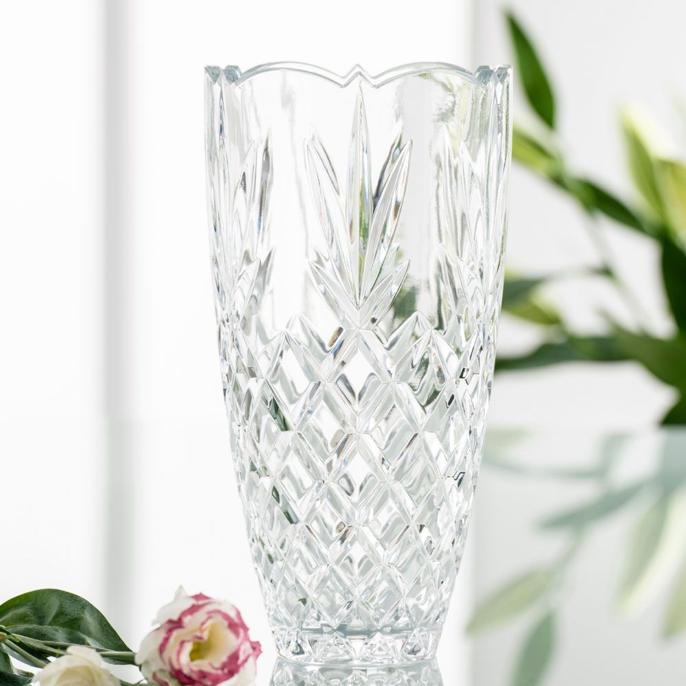  Galway Crystal Renmore Vase - Clear - Bonton