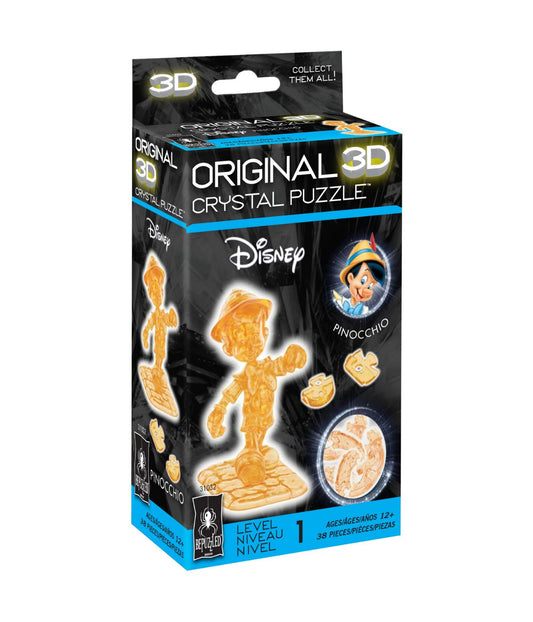 3D Crystal Puzzle - Disney Pinocchio: 38 Pcs Multi