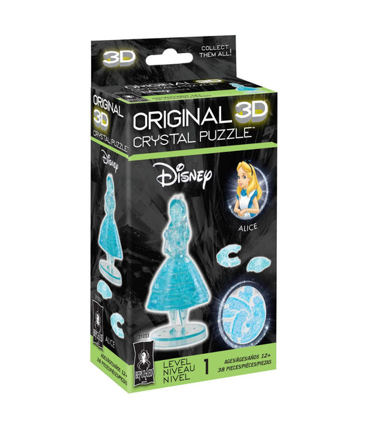 3D Crystal Puzzle - Disney Alice: 38 Pcs Multi