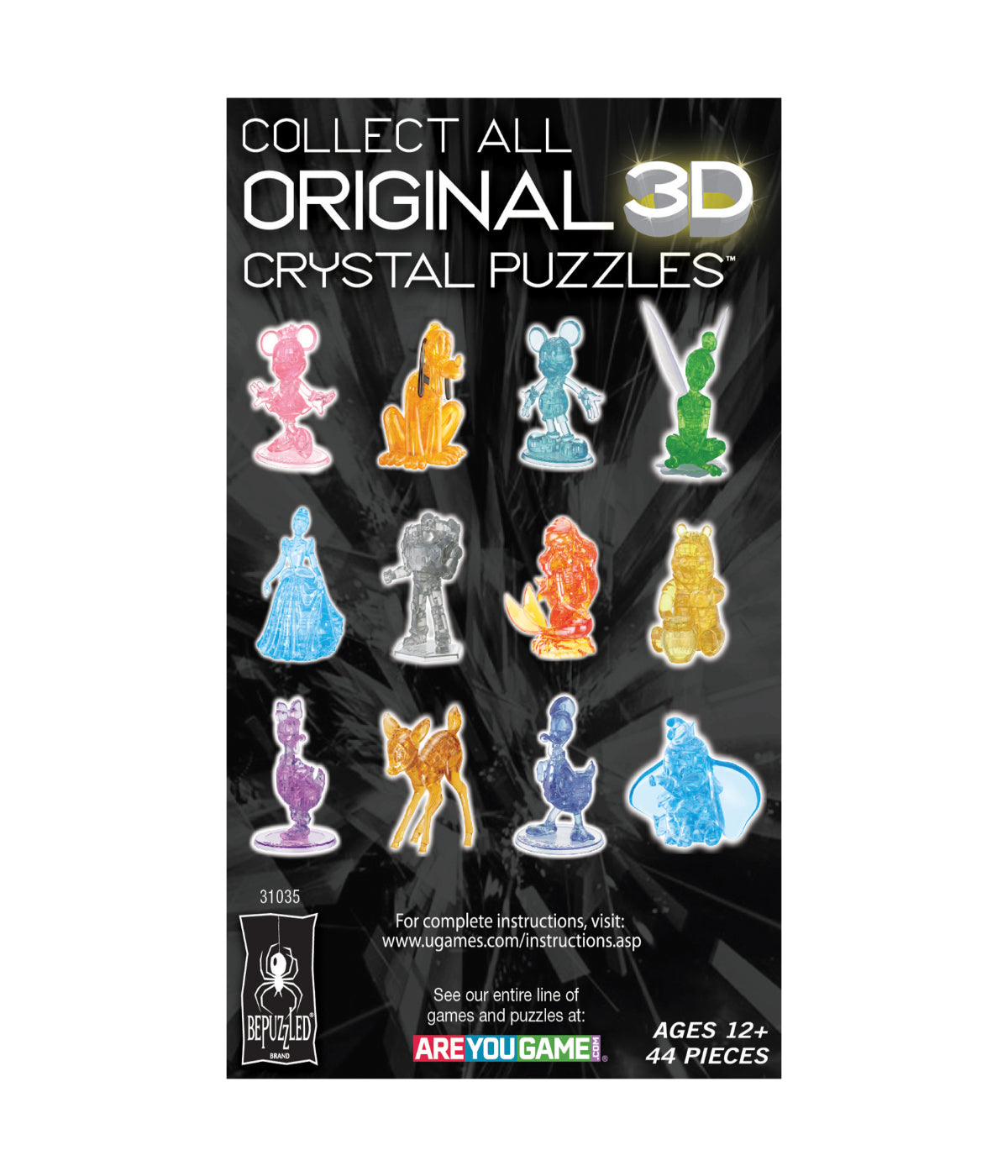  3D Crystal Puzzle - Disney Ursula: 44 Pcs Multi - Multi - Bonton