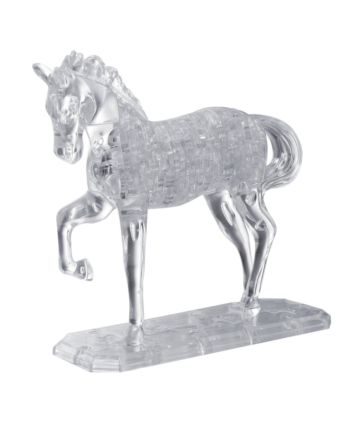  3D Crystal Puzzle - Horse: 98 Pcs white - white - Bonton