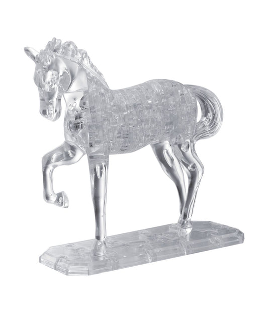 3D Crystal Puzzle - Horse: 98 Pcs white