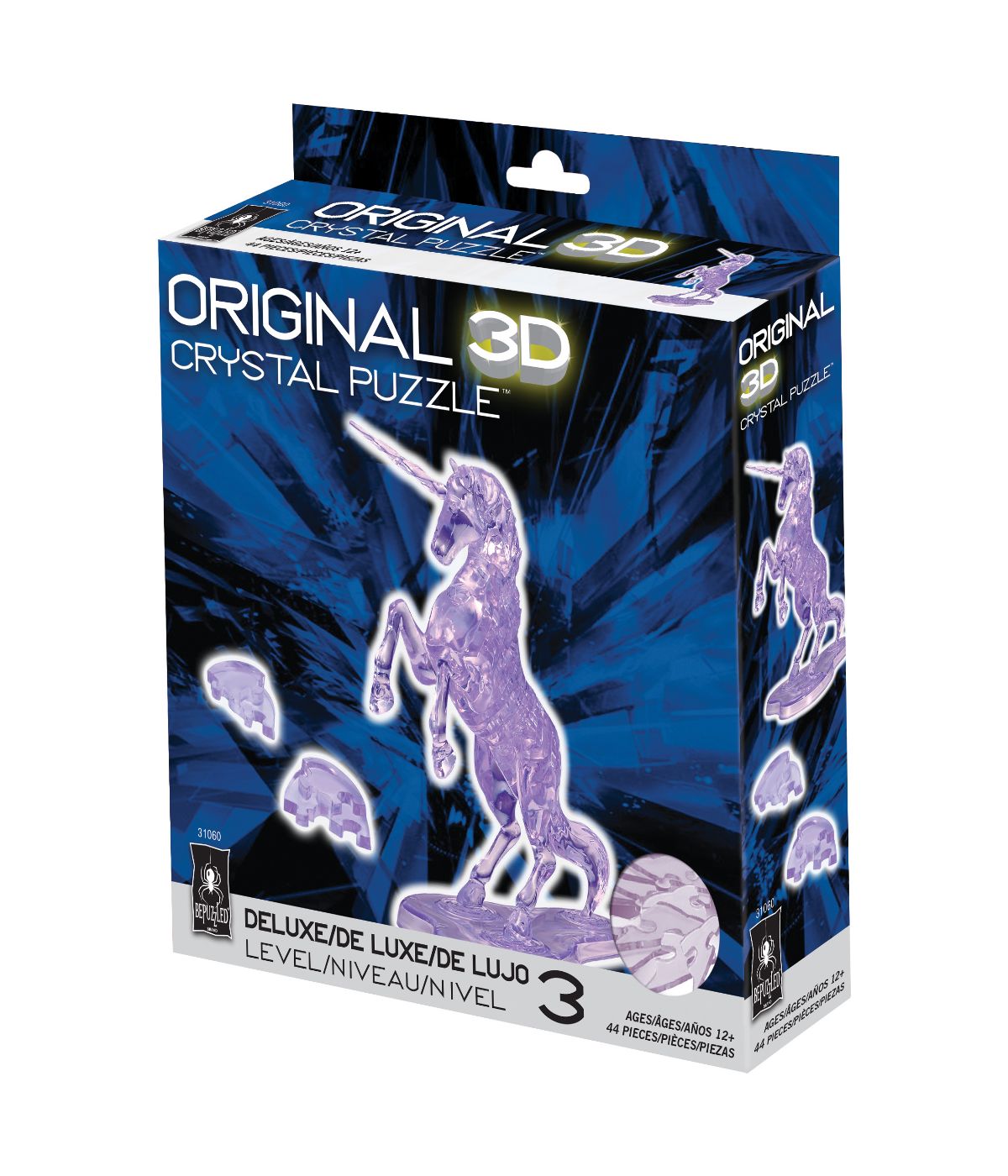  3D Crystal Puzzle - Unicorn: 44 Pcs Multi - Multi - Bonton