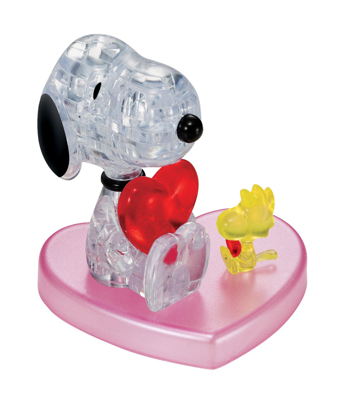  3D Crystal Puzzle - Peanuts Snoopy Heart: 35 Pcs Multi - Multi - Bonton