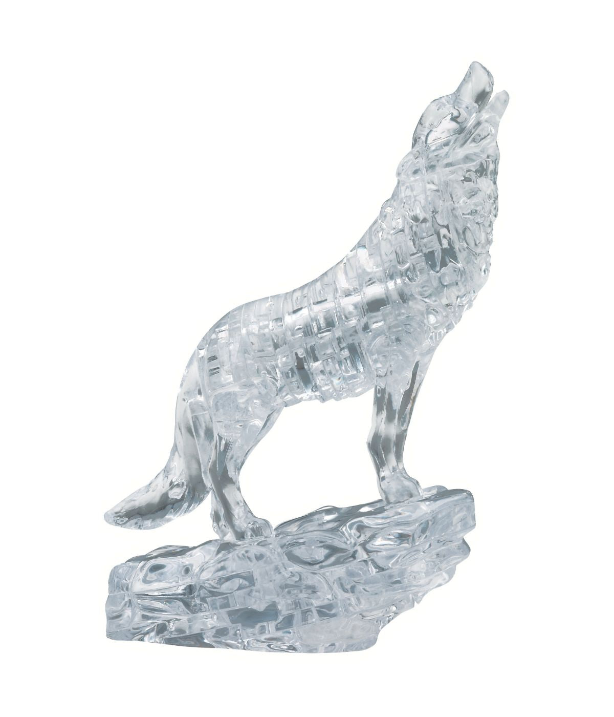  3D Crystal Puzzle - Wolf: 38 Pcs Clear - Clear - Bonton