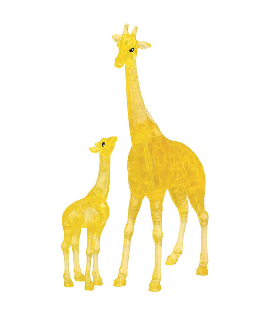 3D Crystal Puzzle - Giraffe and Baby: 38 Pcs Multi