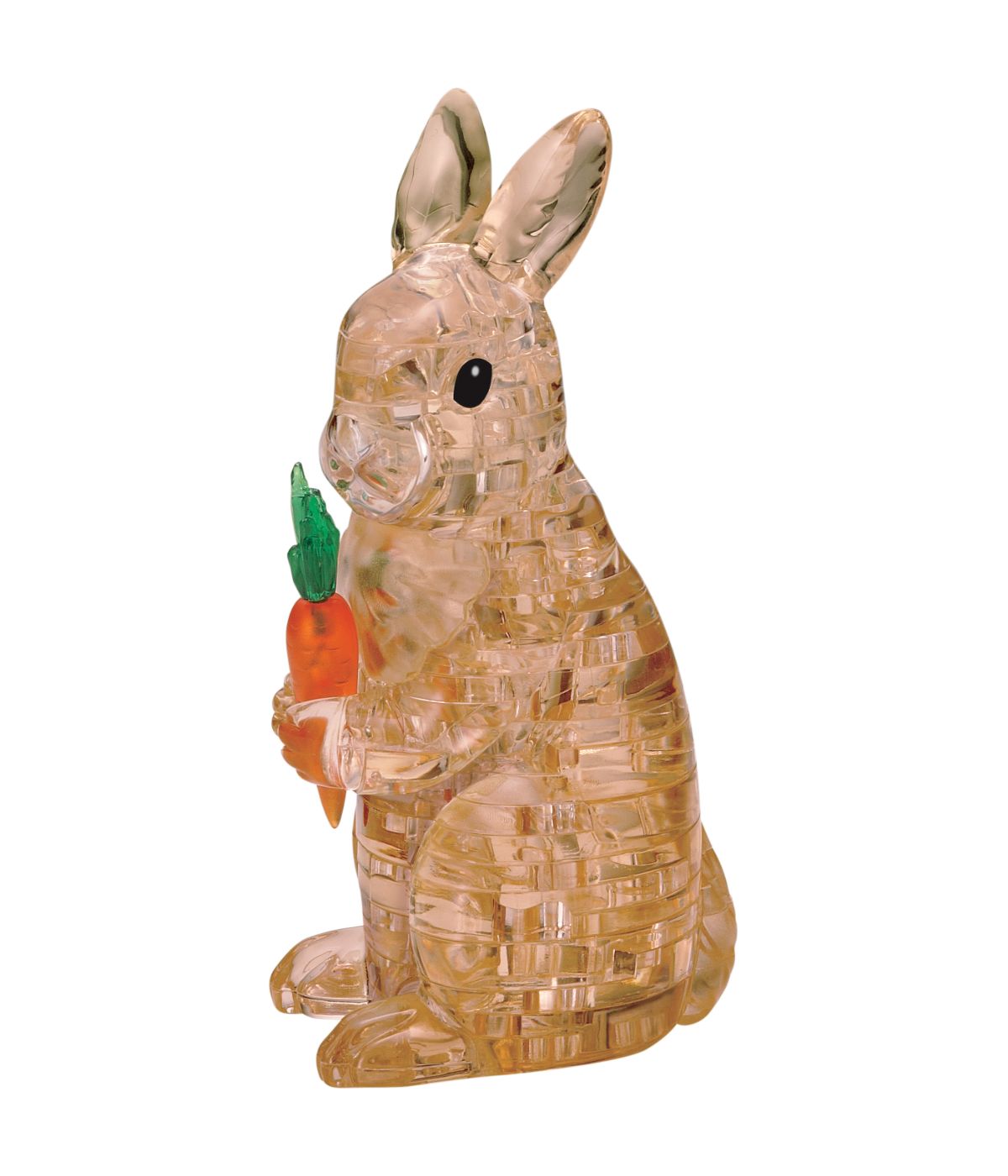  3D Crystal Puzzle - Rabbit: 43 Pcs Brown - Brown - Bonton