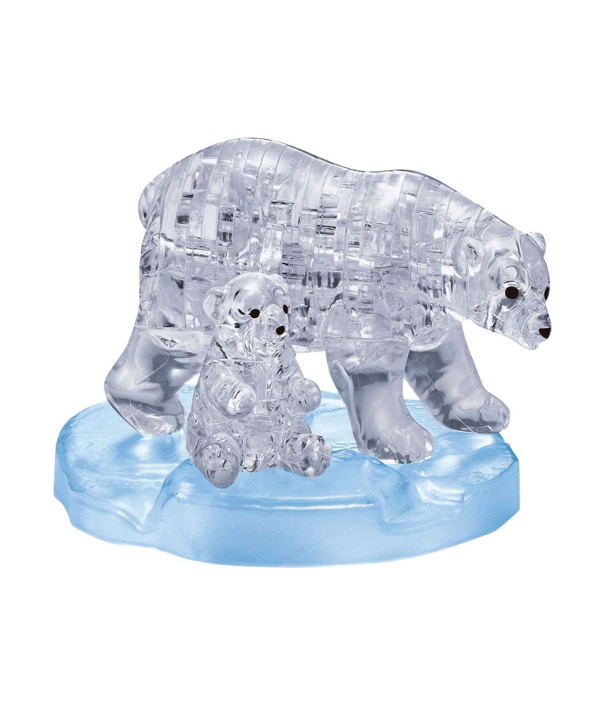  3D Crystal Puzzle - Polar Bear and Baby: 40 Pcs Multi - Multi - Bonton