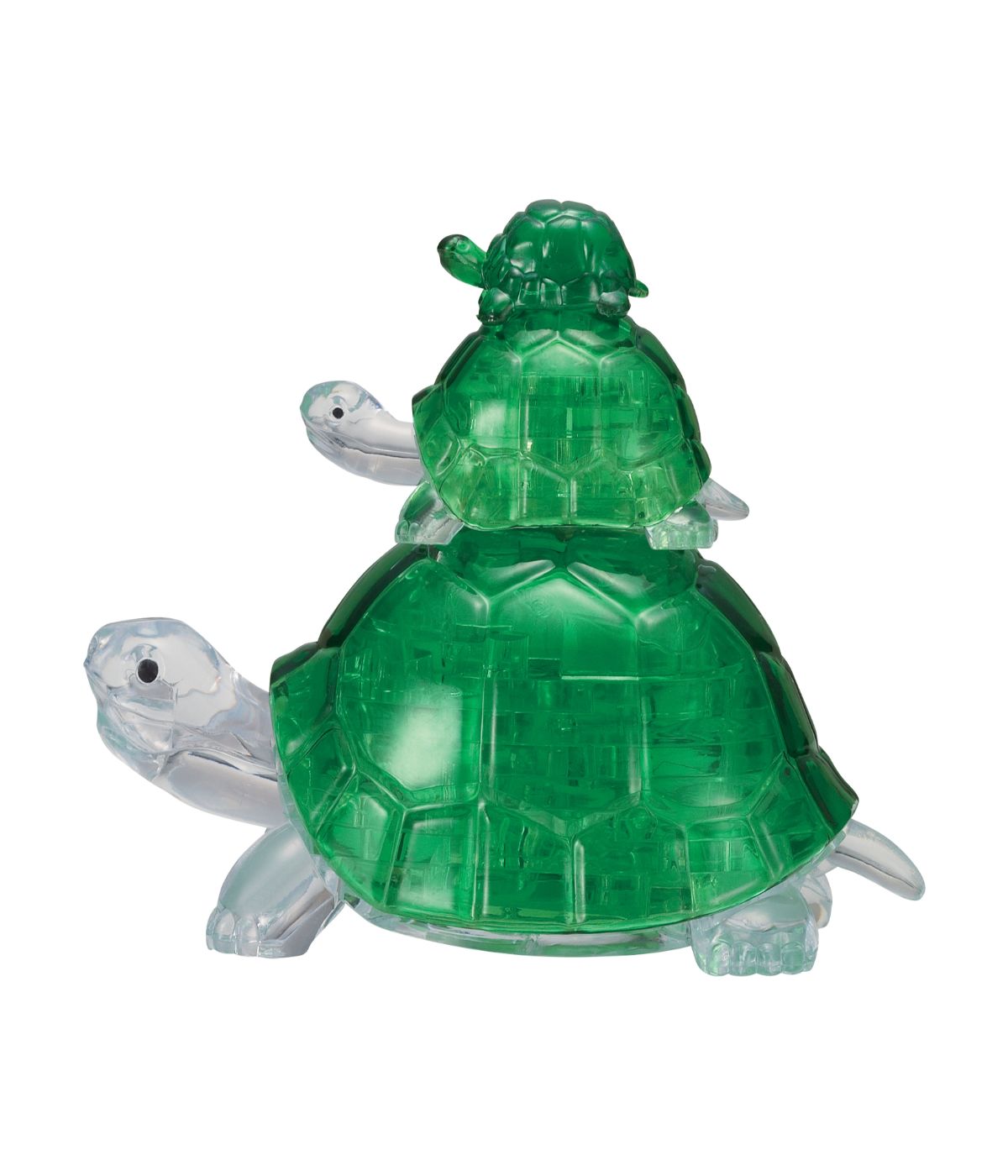  3D Crystal Puzzle - Turtles: 37 Pcs Green - Green - Bonton