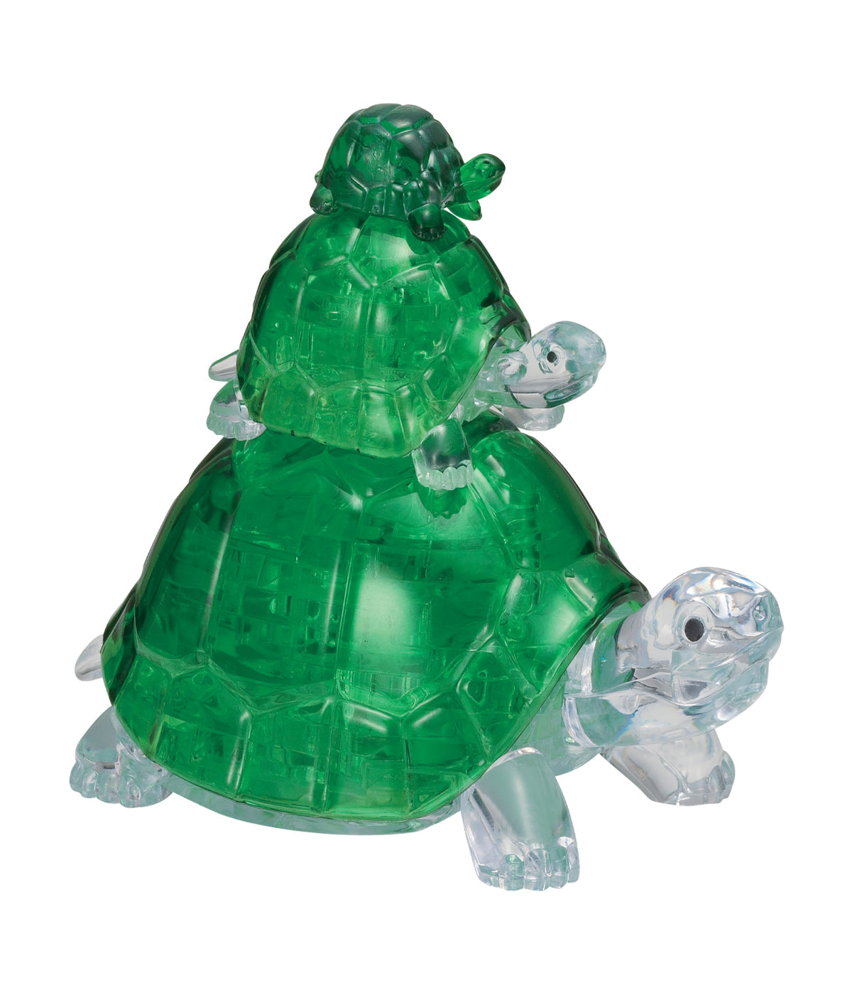  3D Crystal Puzzle - Turtles: 37 Pcs Green - Green - Bonton