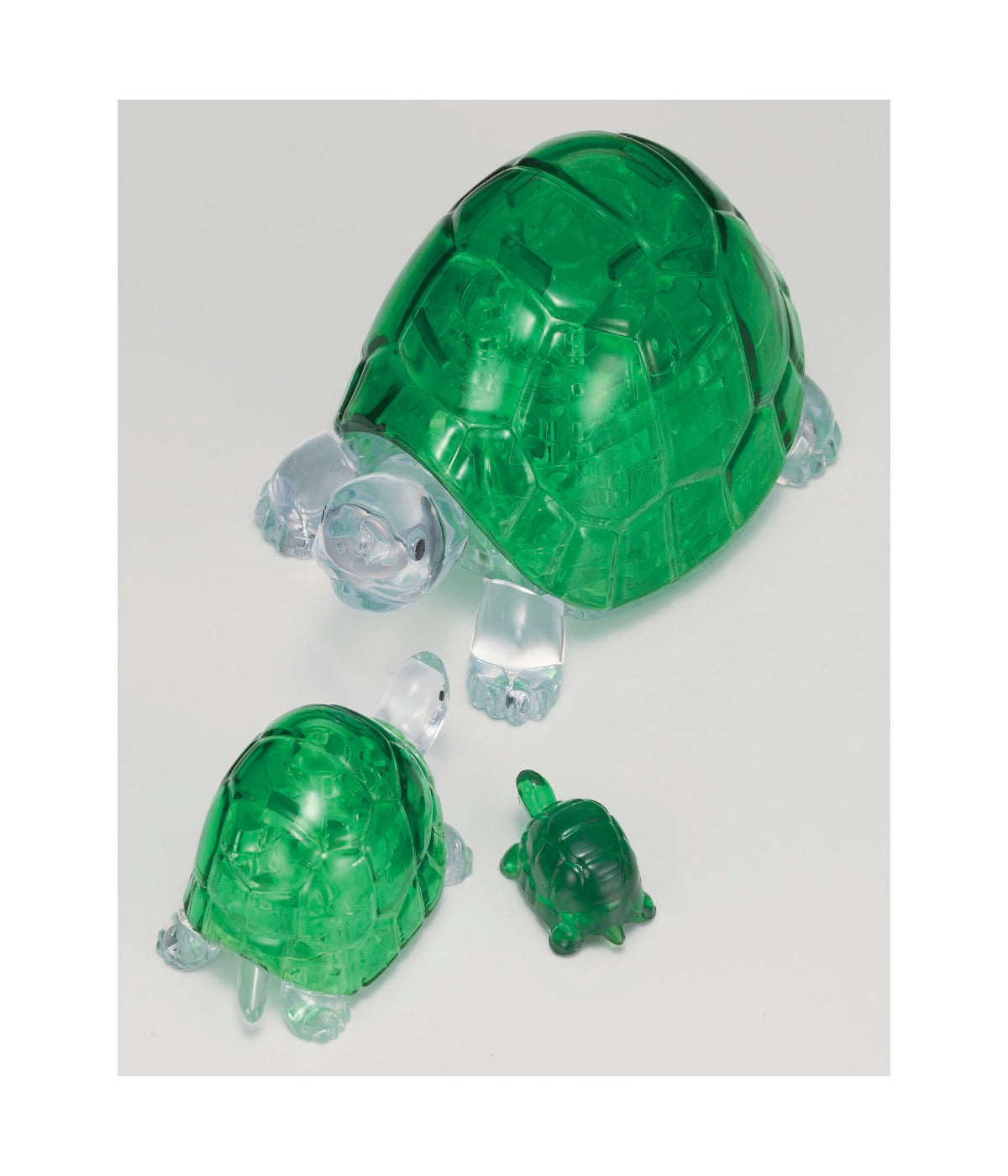  3D Crystal Puzzle - Turtles: 37 Pcs Green - Green - Bonton