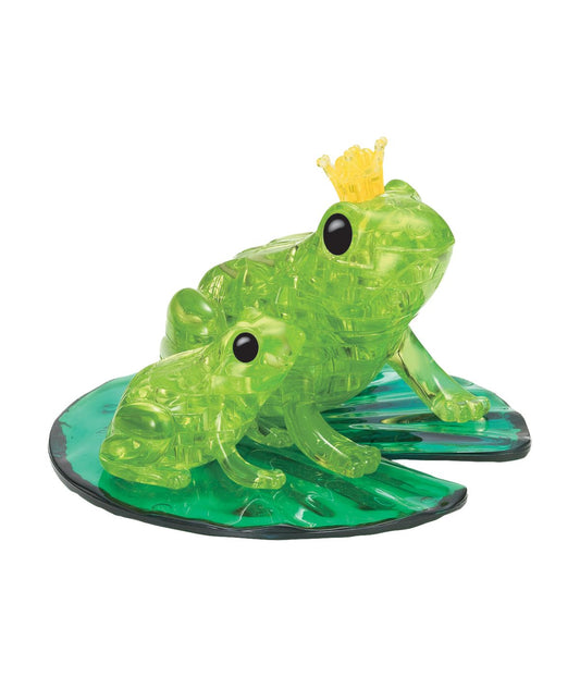 3D Crystal Puzzle - Frog: 43 Pcs Green