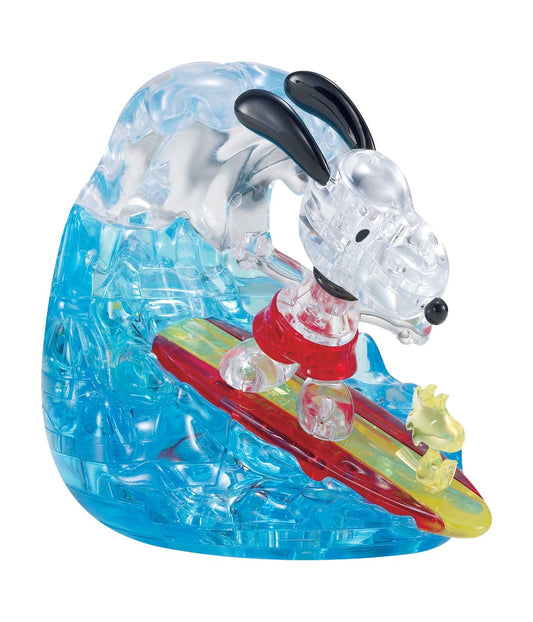 3D Crystal Puzzle - Peanuts Snoopy Surf: 41 Pcs Multi