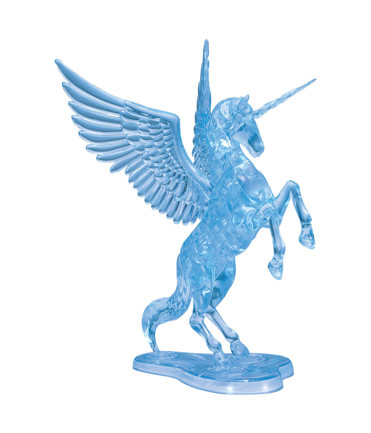  3D Crystal Puzzle - Pegasus: 44 Pcs Blue - Blue - Bonton