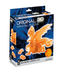 3D Crystal Puzzle - Dragon: 56 Pcs Orange