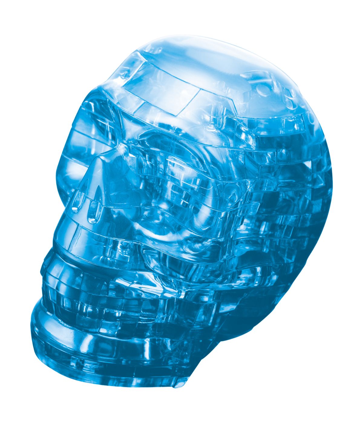  3D Crystal Puzzle - Skull: 48 Pcs Blue - Blue - Bonton