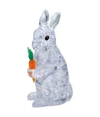 3D Crystal Puzzle - Rabbit: 43 Pcs white