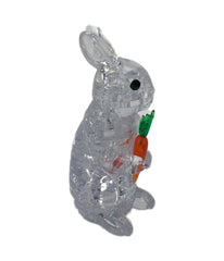 3D Crystal Puzzle - Rabbit: 43 Pcs white