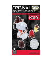 3D Crystal Puzzle - Peanuts Snoopy Campfire: 43 Pcs Multi