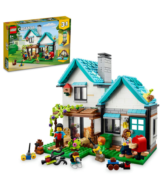 LEGO Creator Cozy House 31139 Building Toy Set (808 Pieces)