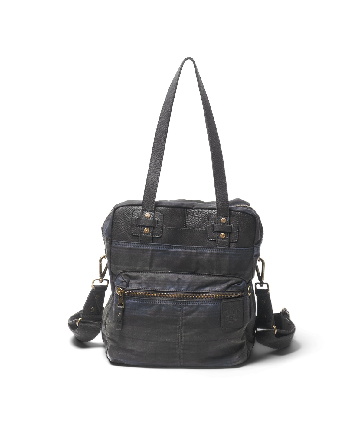  Will Leather Goods The Onward Tote - Navy Plaid - Bonton