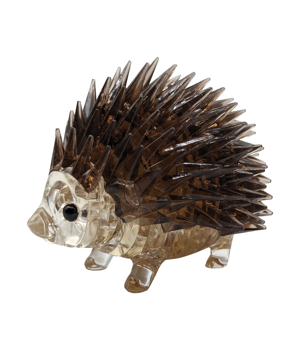  3D Crystal Puzzle - Hedgehog: 55 Pcs Brown - Brown - Bonton