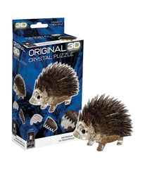 3D Crystal Puzzle - Hedgehog: 55 Pcs Brown