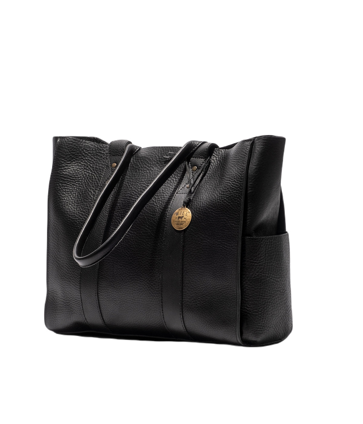  Will Leather Goods All-Leather Utility Tote - Black - Bonton