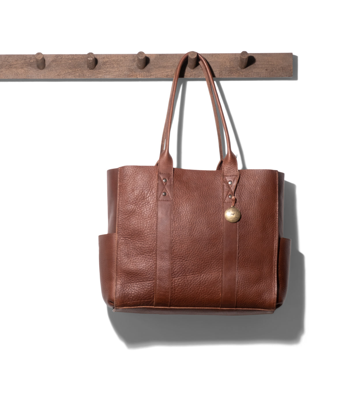  Will Leather Goods All-Leather Utility Tote - Brown - Bonton