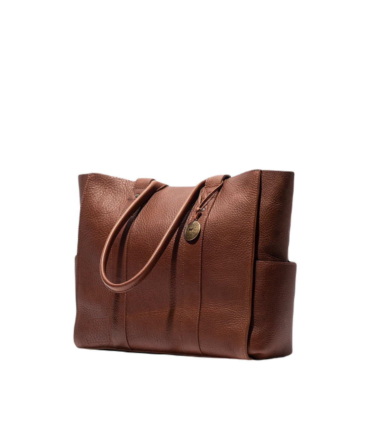  Will Leather Goods All-Leather Utility Tote - Brown - Bonton