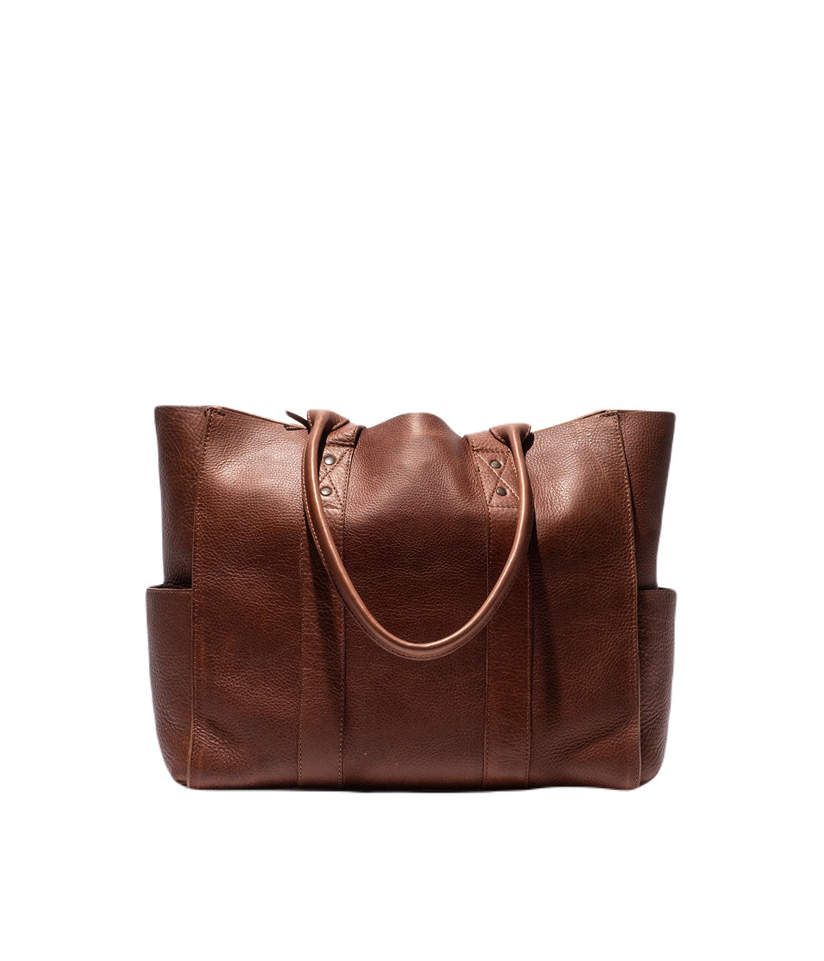  Will Leather Goods All-Leather Utility Tote - Brown - Bonton