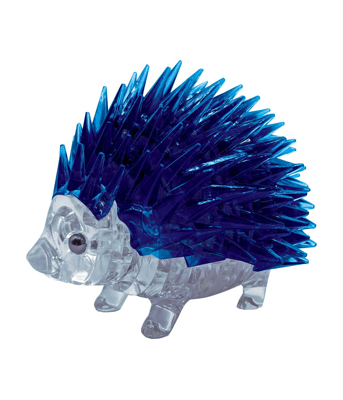  3D Crystal Puzzle - Hedgehog: 55 Pcs Blue - Blue - Bonton