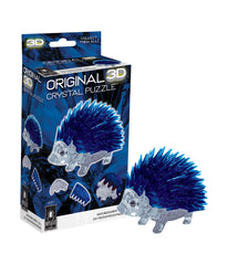 3D Crystal Puzzle - Hedgehog: 55 Pcs Blue