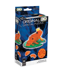 3D Crystal Puzzle - Frog: 43 Pcs Orange