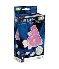 3D Crystal Puzzle - Turtles: 37 Pcs Pink