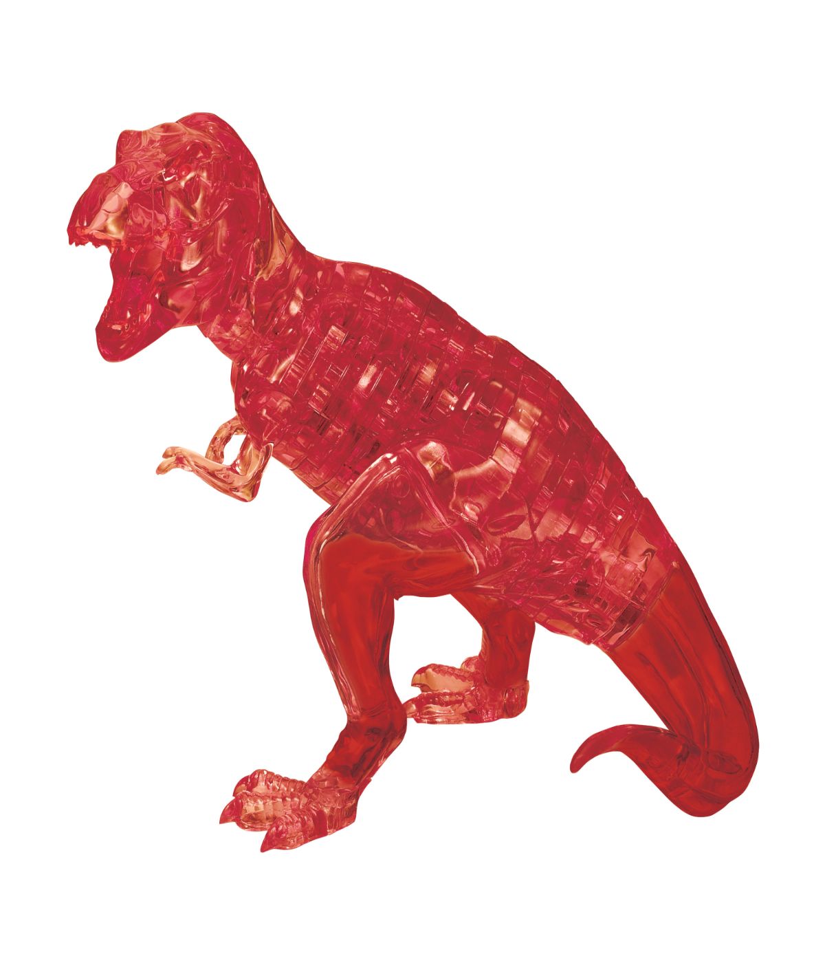  3D Crystal Puzzle - T-Rex: 49 Pcs Red - Red - Bonton