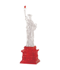 3D Crystal Puzzle - Statue of Liberty: 78 Pcs Clear/Red