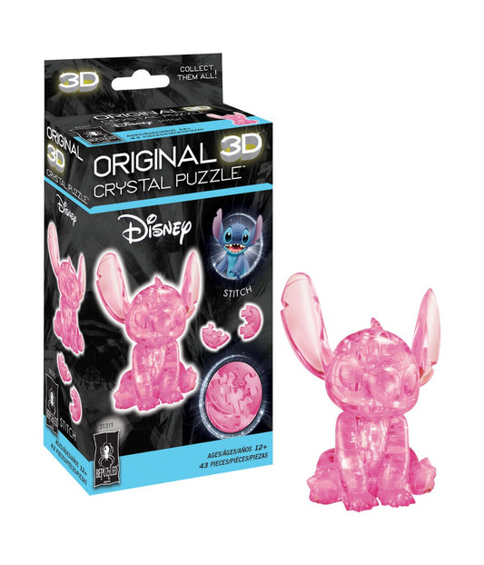 3D Crystal Puzzle - Disney Stitch: 43 Pcs Pink