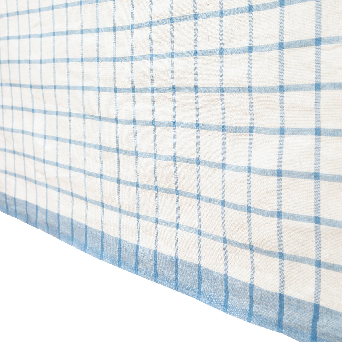  Caravan Windowpane  Blue & Natural Tablecloth - 60x60 - Bonton