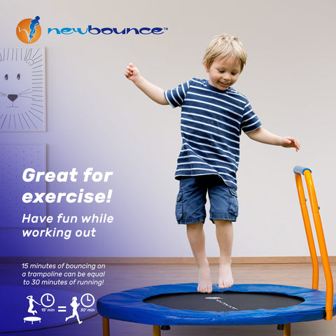 36" Mini Trampoline with Handlebar by New Bounce